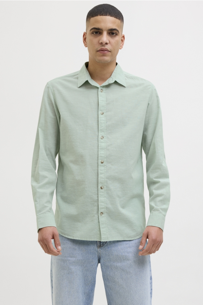 JJESUMMER SHIRT LS SN 12269315 ICEBERG GREEN